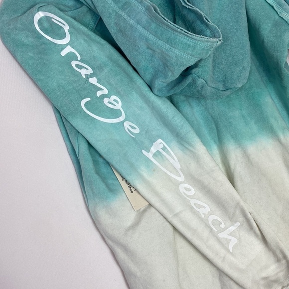 Ron Jon tie dye hoodie sweatshirt with Orange Beach on sleeve NWT - Picture 5 of 8
